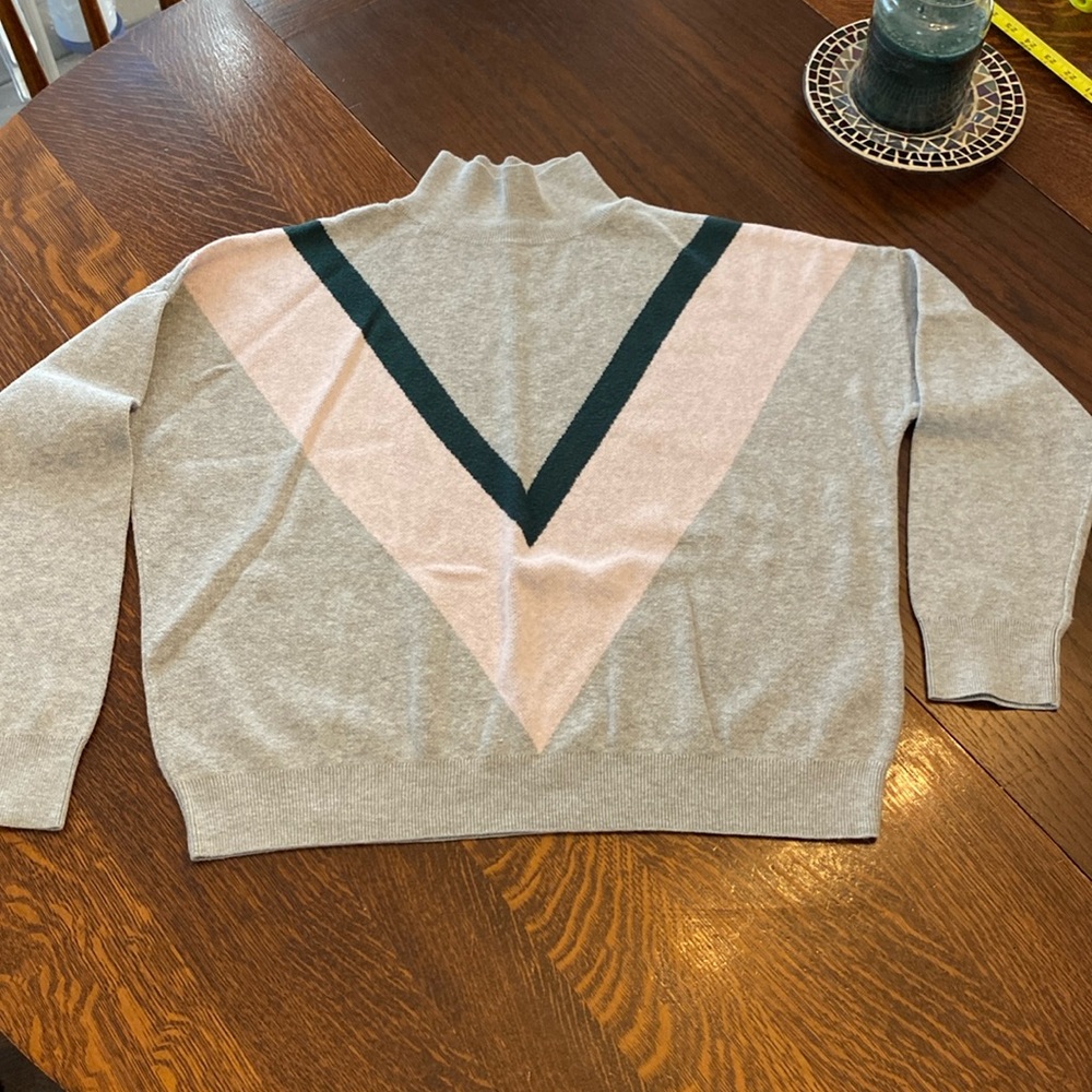 Mock turtle neck sweater